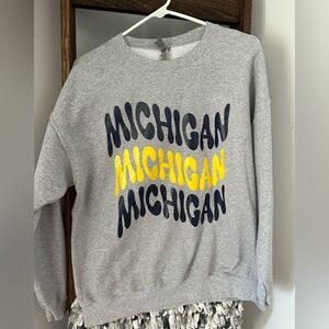Gray Michigan Sweatshirt